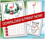 Printable Christmas in July Bunco Cards Bunko Scorecards Sco